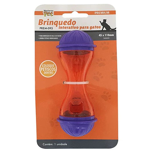 Brinquedo Pet Pequeno Petisco Recheável Interativo Dispenser de Ração
