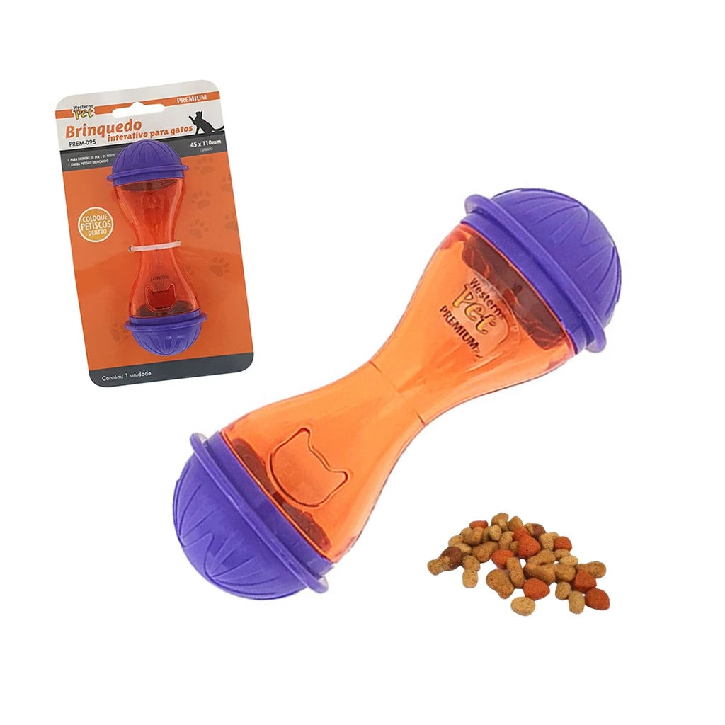Brinquedo  Pet Pequeno Petisco Recheável Interativo Dispenser de Ração