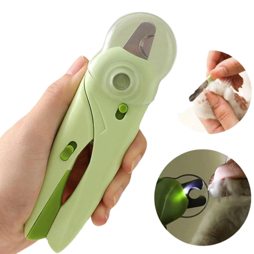 Kit Cortador de Unhas com Lixa para Cães e Gatos – Alicate com LED
